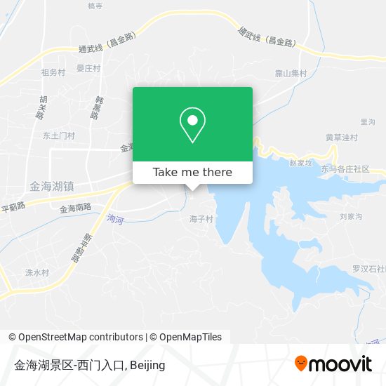 金海湖景区-西门入口 map