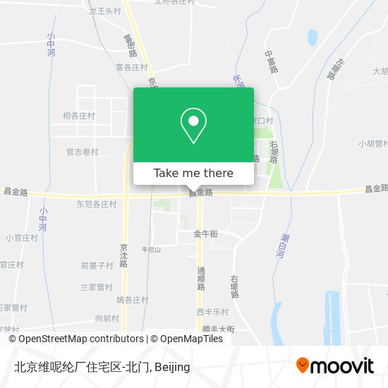 北京维呢纶厂住宅区-北门 map