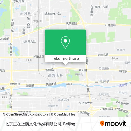 北京正在上演文化传媒有限公司 map