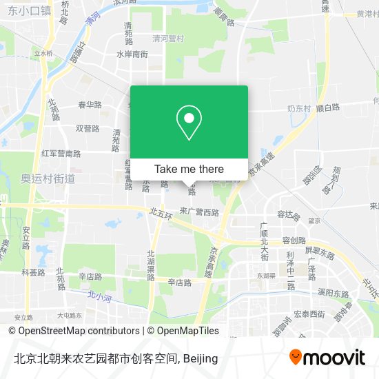 北京北朝来农艺园都市创客空间 map