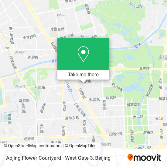 How To Get To 澳景花庭 西3门in 奥运村街道by Bus Or Metro