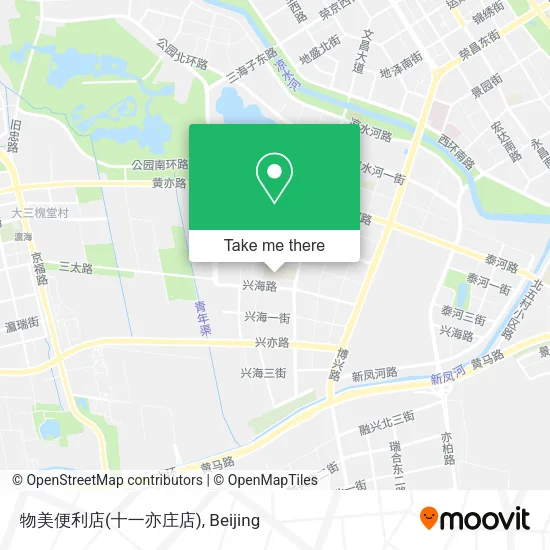 物美便利店(十一亦庄店) map
