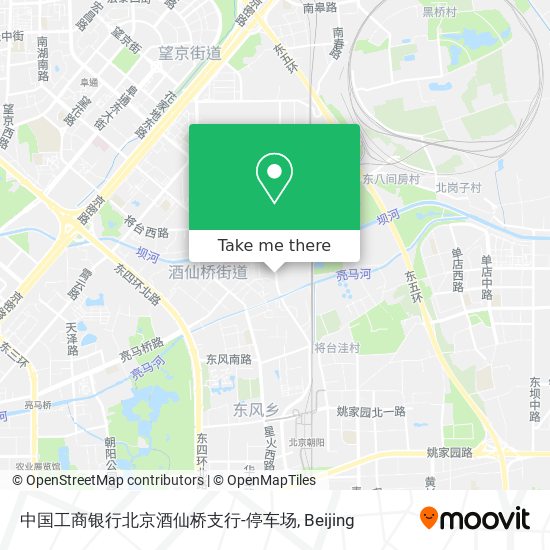 中国工商银行北京酒仙桥支行-停车场 map