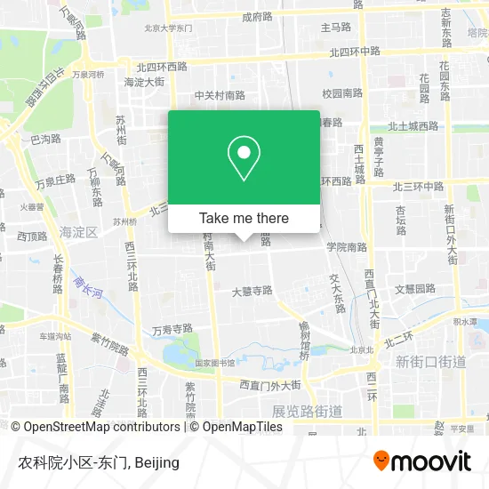 农科院小区-东门 map