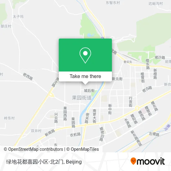 绿地花都嘉园小区-北2门 map