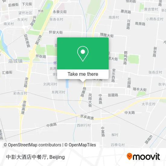 中影大酒店中餐厅 map
