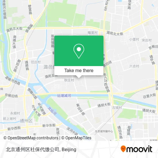 北京通州区社保代缴公司 map