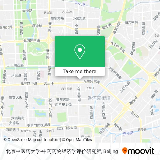 北京中医药大学-中药药物经济学评价研究所 map