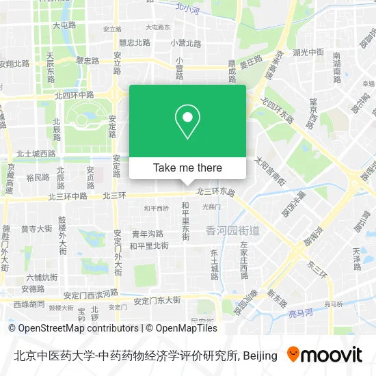 北京中医药大学-中药药物经济学评价研究所 map