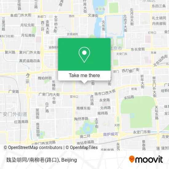 魏染胡同/南柳巷(路口) map
