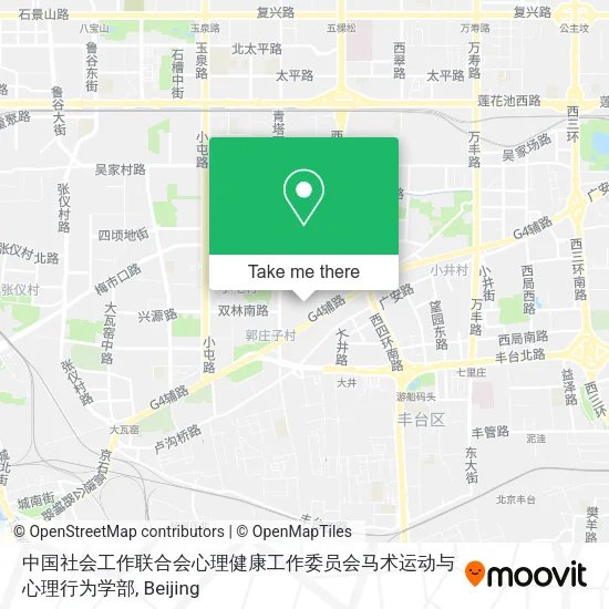 中国社会工作联合会心理健康工作委员会马术运动与心理行为学部 map