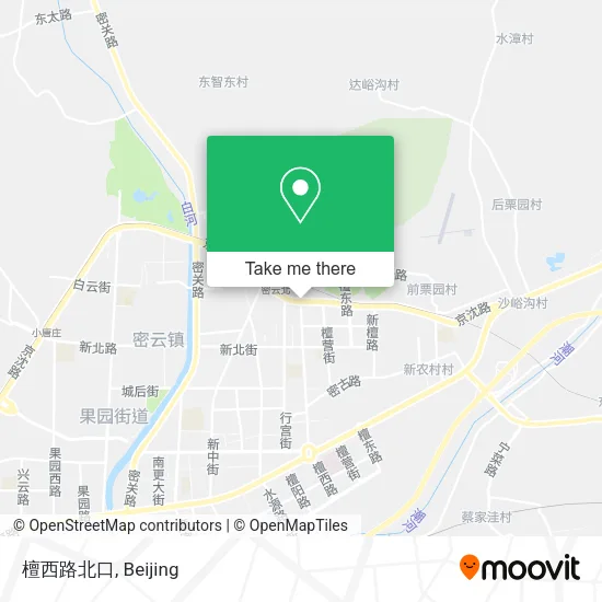 檀西路北口 map