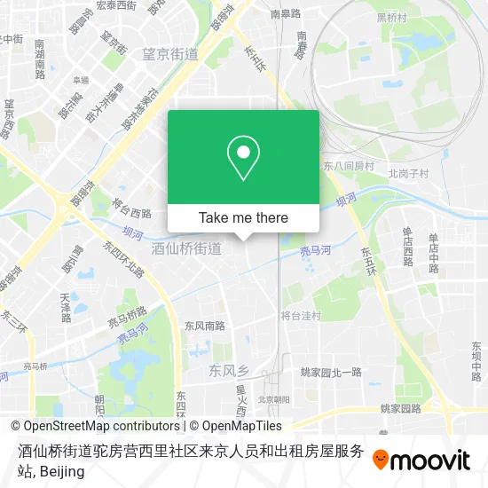 酒仙桥街道驼房营西里社区来京人员和出租房屋服务站 map
