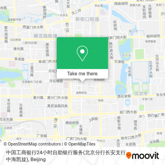 中国工商银行24小时自助银行服务(北京分行长安支行中海凯旋) map