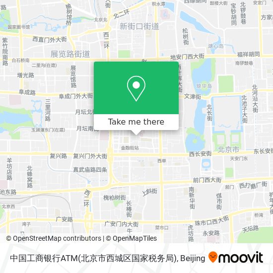 中国工商银行ATM(北京市西城区国家税务局) map