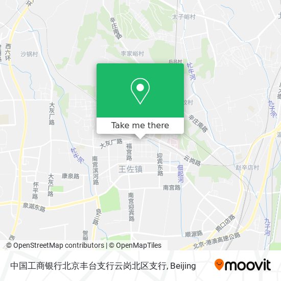 中国工商银行北京丰台支行云岗北区支行 map