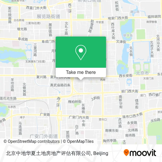 北京中地华夏土地房地产评估有限公司 map