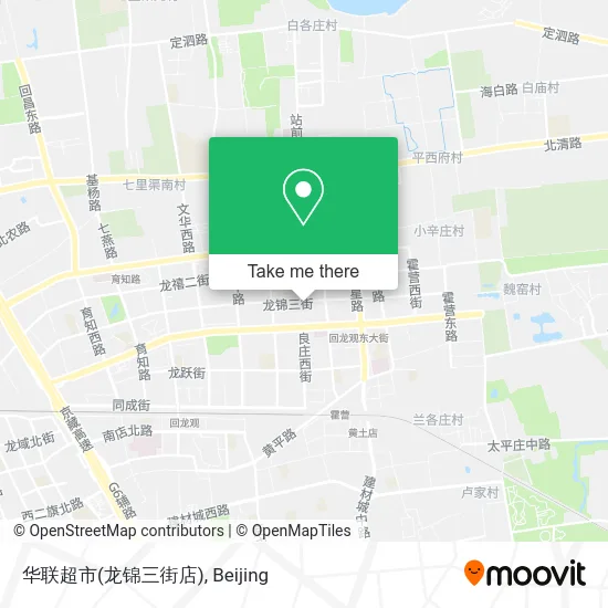 华联超市(龙锦三街店) map