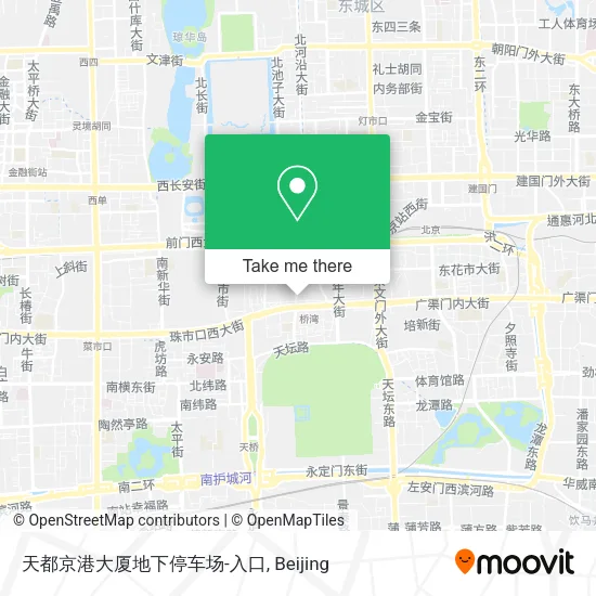 天都京港大厦地下停车场-入口 map