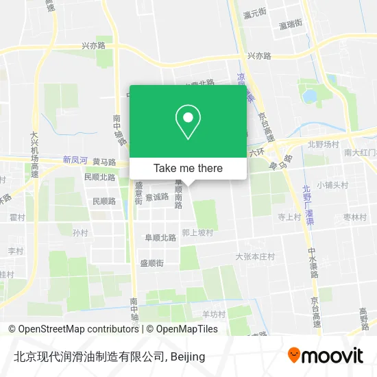 北京现代润滑油制造有限公司 map