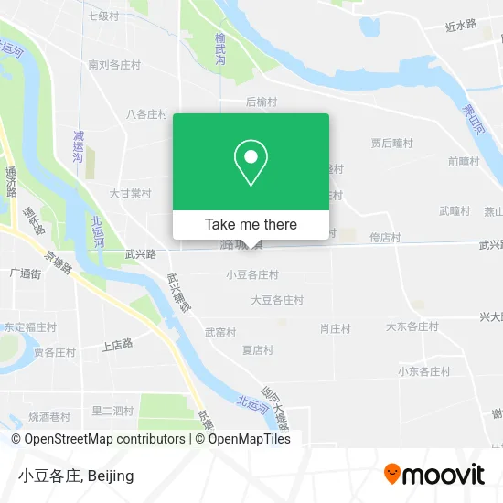 小豆各庄 map
