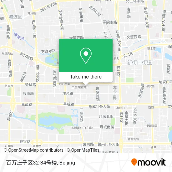 百万庄子区32-34号楼 map