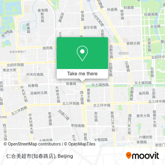 仁合美超市(知春路店) map