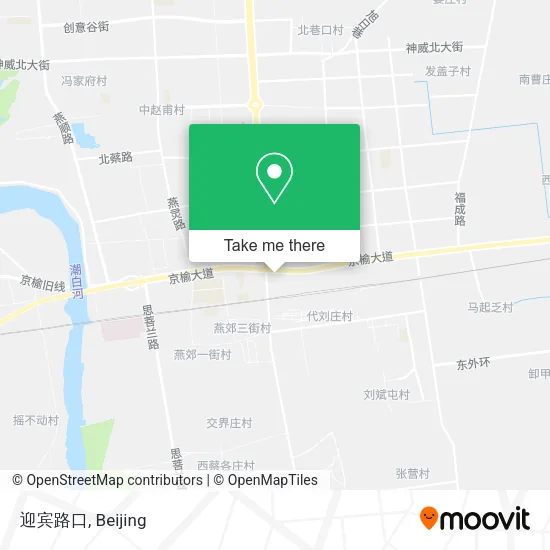 迎宾路口 map
