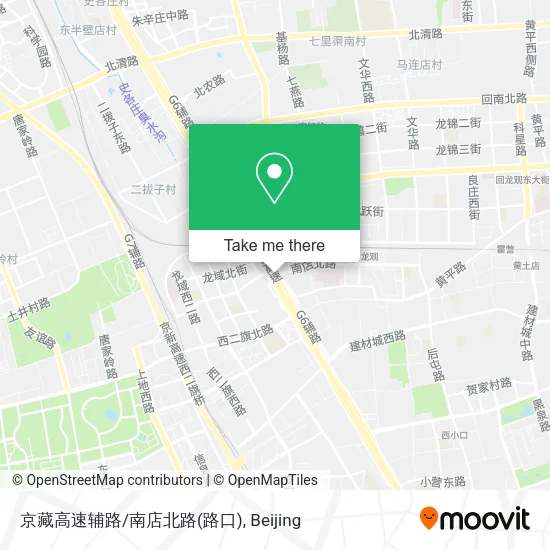 京藏高速辅路/南店北路(路口) map