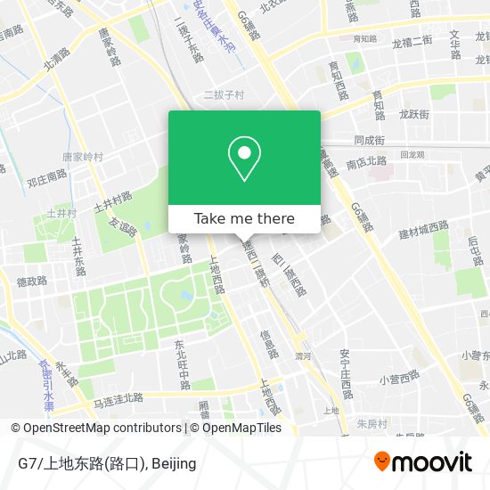 G7/上地东路(路口) map