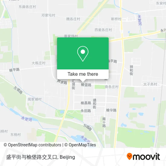 盛平街与榆垡路交叉口 map
