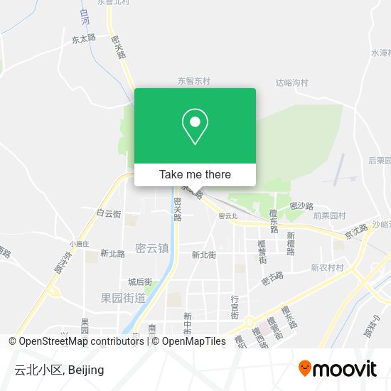 云北小区 map
