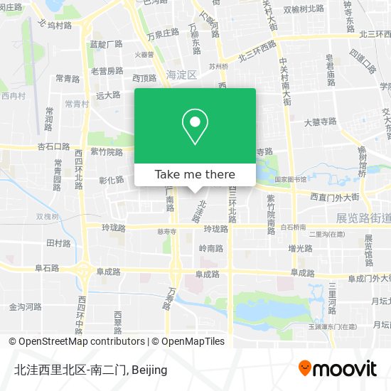 北洼西里北区-南二门 map