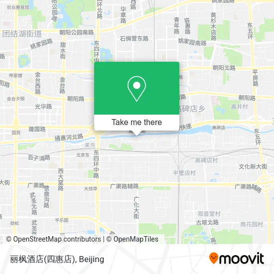 丽枫酒店(四惠店) map