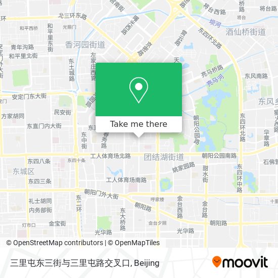 三里屯东三街与三里屯路交叉口 map