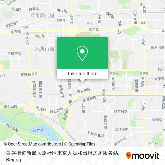 鲁谷街道新岚大厦社区来京人员和出租房屋服务站 map
