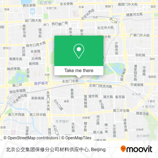 北京公交集团保修分公司材料供应中心 map