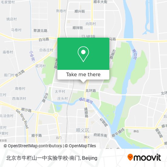 北京市牛栏山一中实验学校-南门 map