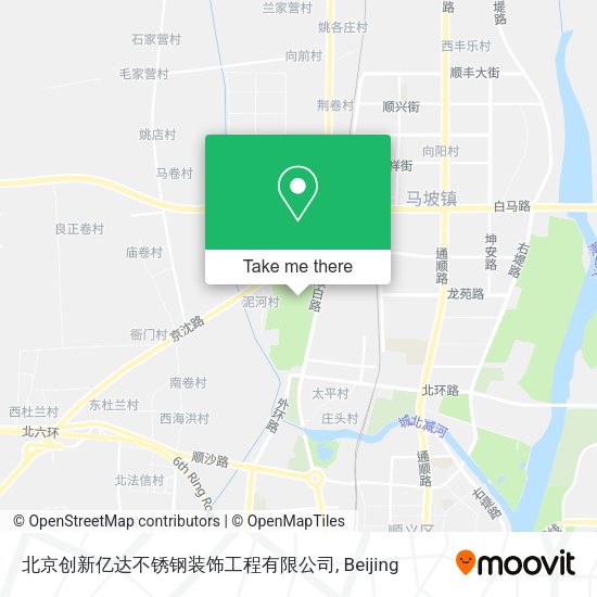 北京创新亿达不锈钢装饰工程有限公司 map