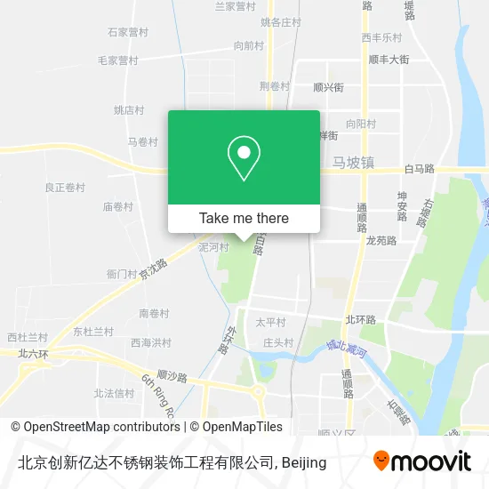 北京创新亿达不锈钢装饰工程有限公司 map