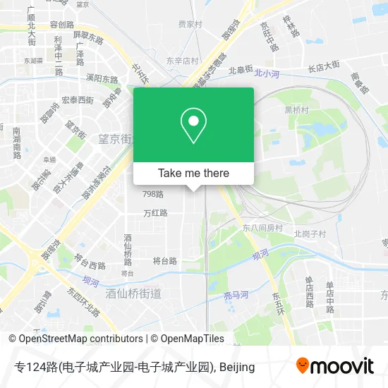 专124路(电子城产业园-电子城产业园) map