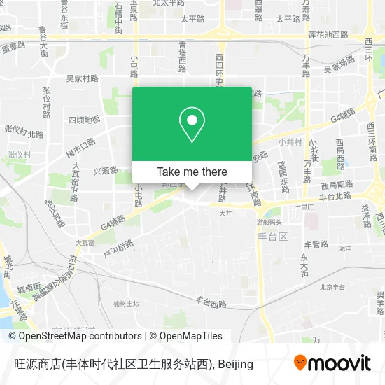 旺源商店(丰体时代社区卫生服务站西) map