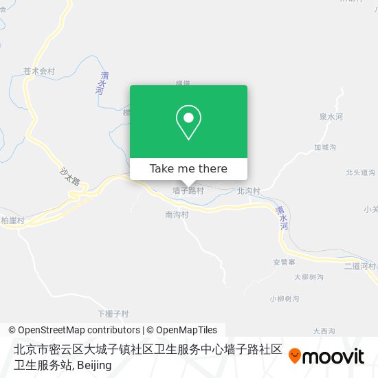 北京市密云区大城子镇社区卫生服务中心墙子路社区卫生服务站 map