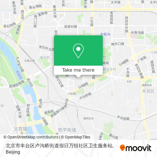 北京市丰台区卢沟桥街道假日万恒社区卫生服务站 map