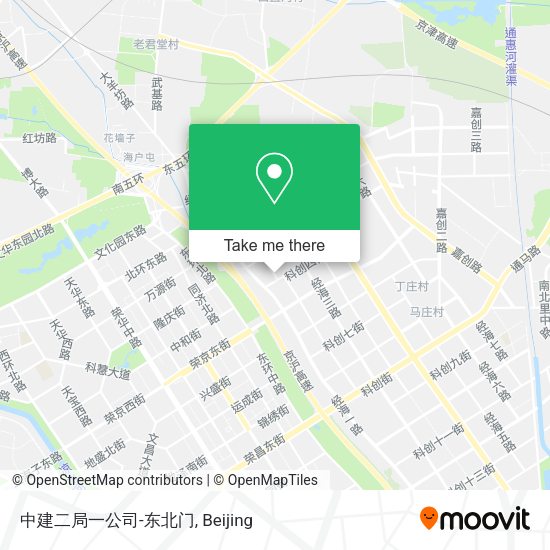 中建二局一公司-东北门 map
