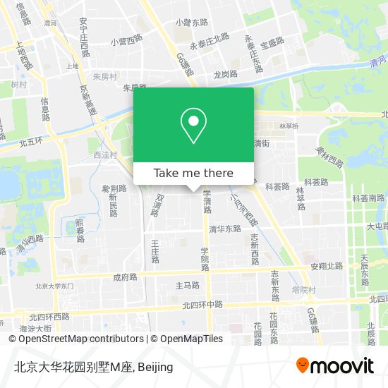北京大华花园别墅M座 map