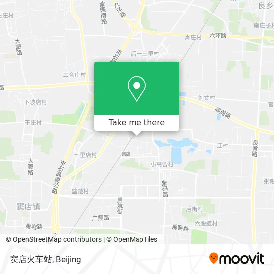 窦店火车站 map