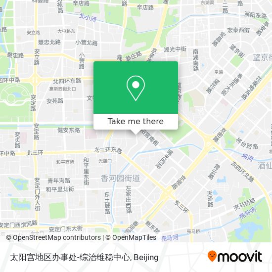 太阳宫地区办事处-综治维稳中心 map