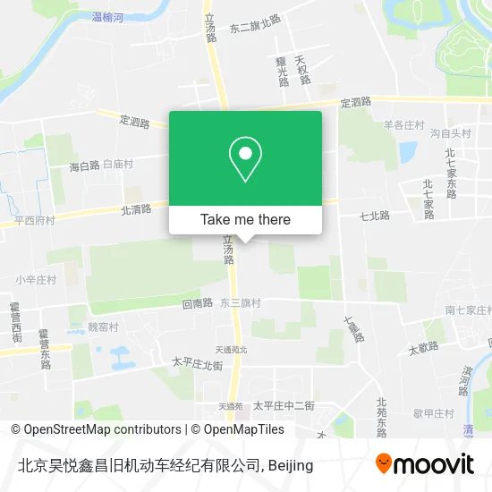 北京昊悦鑫昌旧机动车经纪有限公司 map