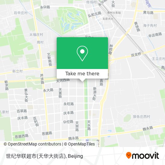 世纪华联超市(天华大街店) map
